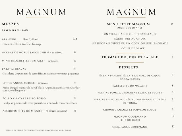 Le Magnum Fontainebleau Carte